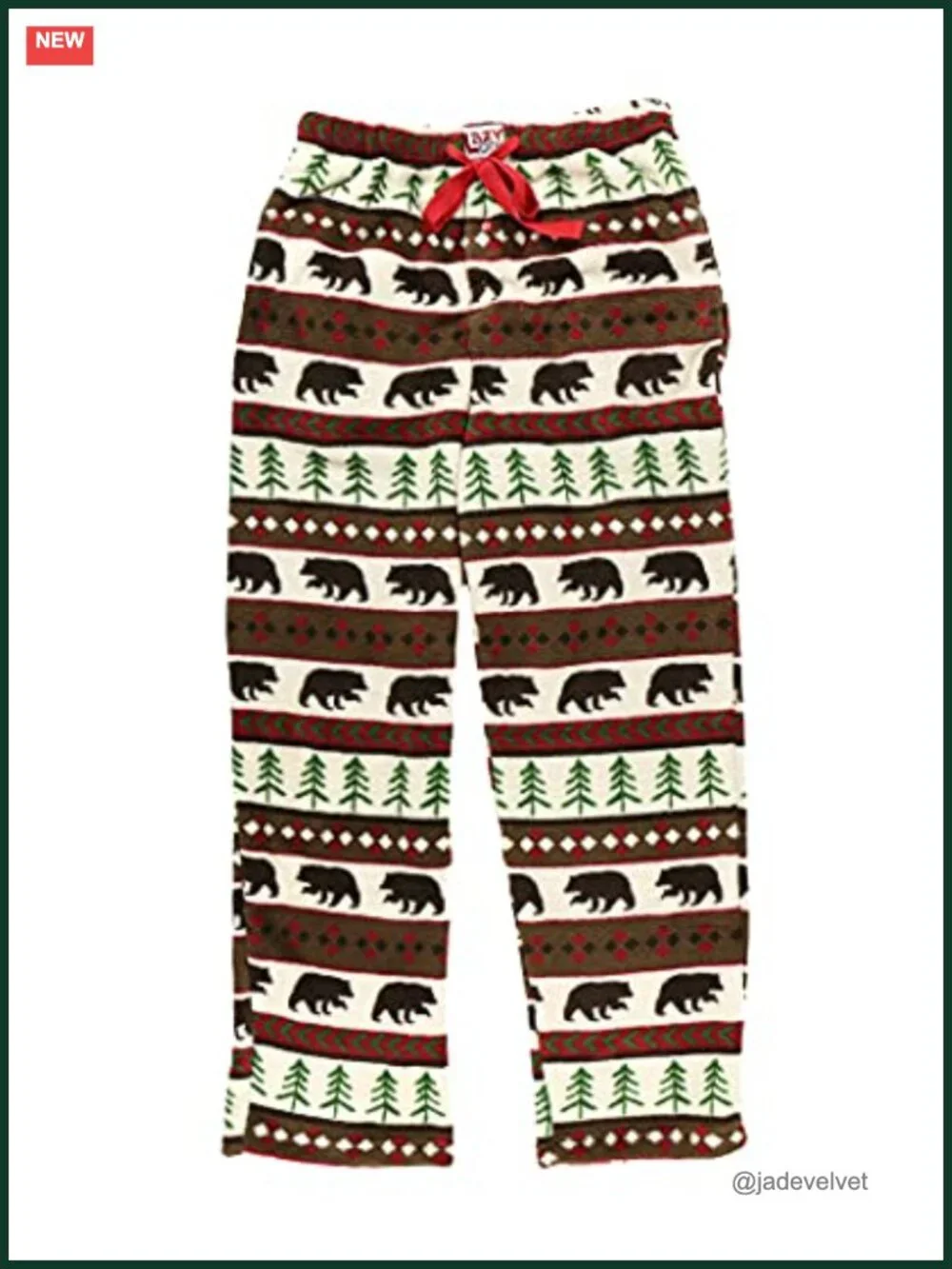 Men's Fleece Pajama Pants - Warm Sleep Bottoms with Drawstring Waist
